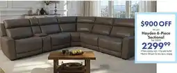 Boscov's Hayden 6-Piece Sectional offer