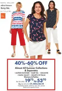 Boscov's Almost All Summer Collections & Separates offer