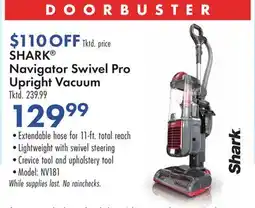 Boscov's SHARK Navigator Swivel Pro Upright Vacuum offer