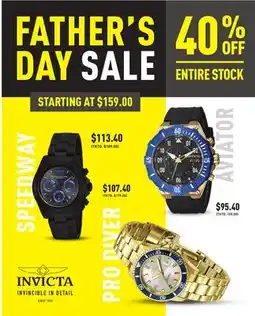 Boscov's INVICTA offer