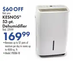 Boscov's KESNOS 52-pt. Dehumidifier offer