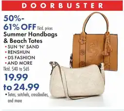 Boscov's Summer Handbags & Beach Totes offer