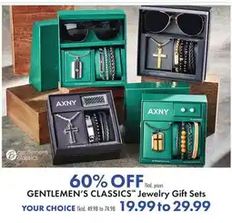 Boscov's GENTLEMEN'S CLASSICS Jewelry Gift Sets offer