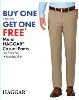 Boscov's Mens HAGGAR Casual Pants offer