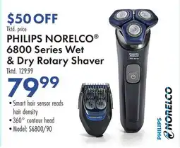 Boscov's PHILIPS NORELCO 6800 Series Wet & Dry Rotary Shaver offer