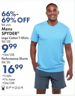 Boscov's Mens SPYDER Logo Cotton T-Shirts offer