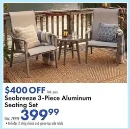 Boscov's Seabreeze 3-Piece Aluminum Seating Set offer