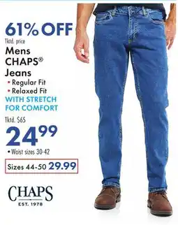 Boscov's Mens CHAPS Jeans offer