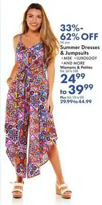 Boscov's Summer Dresses & Jumpsuits offer
