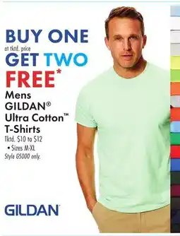 Boscov's Mens GILDAN Ultra Cotton T-Shirts offer