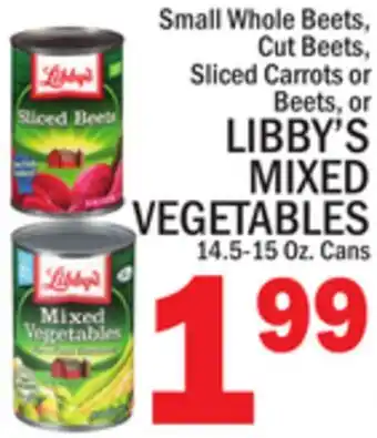 C Town LIBBY'S MIXED VEGETABLES offer