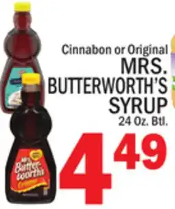 C Town MRS. BUTTERWORTH'S SYRUP offer