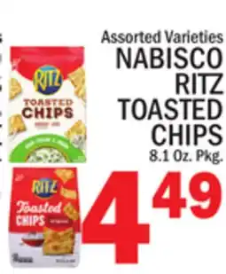 C Town NABISCO RITZ TOASTED CHIPS offer