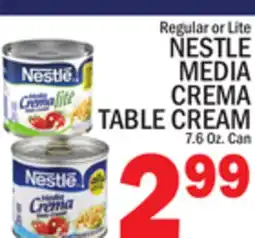 C Town NESTLE MEDIA CREMA TABLE CREAM offer