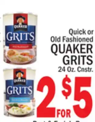 C Town QUAKER GRITS offer