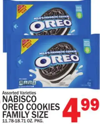 C Town NABISCO OREO COOKIES FAMILY SIZE offer