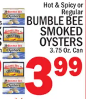 C Town BUMBLE BEE SMOKED OYSTERS offer