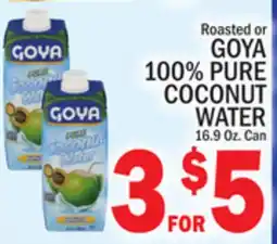 C Town GOYA 100% PURE COCONUT WATER offer