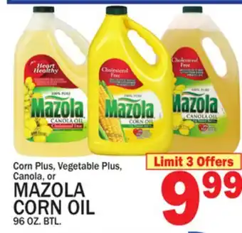 C Town MAZOLA CORN OIL offer