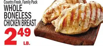 C Town WHOLE BONELESS CHICKEN BREAST offer