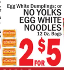 C Town NO YOLKS EGG WHITE NOODLES offer