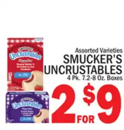C Town SMUCKER'S UNCRUSTABLES offer