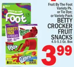 C Town BETTY CROCKER FRUIT SNACKS offer