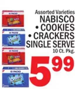 C Town NABISCO • COOKIES • CRACKERS SINGLE SERVE offer
