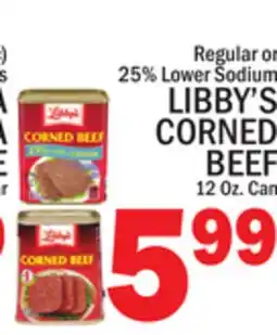 C Town LIBBY'S CORNED BEEF offer