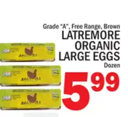 C Town LATREMORE ORGANIC LARGE EGGS offer