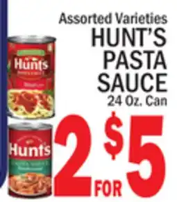 C Town HUNT'S PASTA SAUCE offer