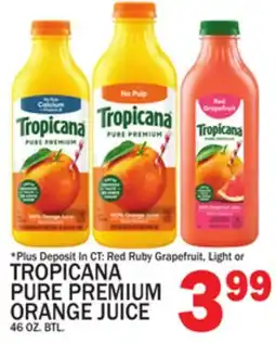 C Town TROPICANA PURE PREMIUM ORANGE JUICE offer