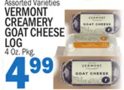 C Town VERMONT CREAMERY GOAT CHEESE LOG offer