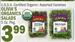 C Town OLIVIA'S ORGANICS SALADS offer