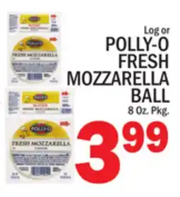 C Town Log or POLLY-O FRESH MOZZARELLA BALL offer