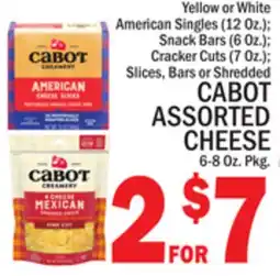 C Town CABOT ASSORTED CHEESE offer