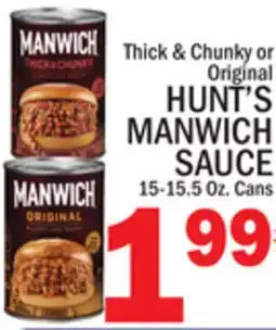 C Town HUNT'S MANWICH SAUCE offer