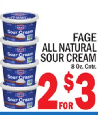 C Town FAGE ALL NATURAL SOUR CREAM offer