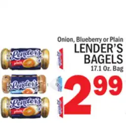 C Town LENDER'S BAGELS offer