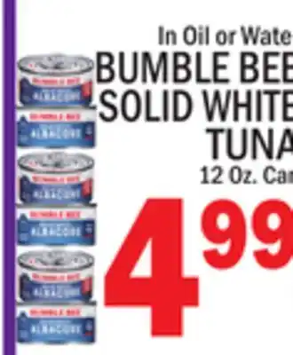 C Town BUMBLE BEE SOLID WHITE TUNA offer