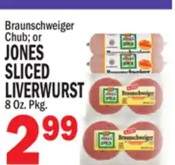 C Town JONES SLICED LIVERWURST offer