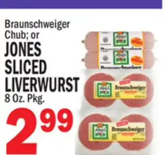 C Town JONES SLICED LIVERWURST offer
