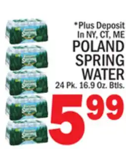 C Town POLAND SPRING WATER offer