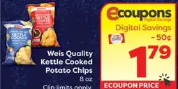 Weis Markets Weis Quality Kettle Cooked Potato Chips offer