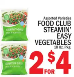 C Town FOOD CLUB STEAMIN' EASY VEGETABLES offer