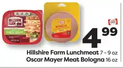 Weis Markets Hillshire Farm Lunchmeat Oscar Mayer Meat Bologna offer