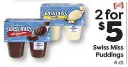 Weis Markets Swiss Miss Puddings offer