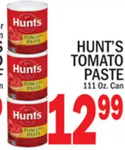 C Town HUNT'S TOMATO PASTE offer