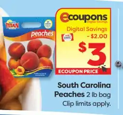 Weis Markets South Carolina Peaches offer