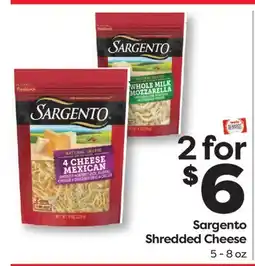 Weis Markets Sargento Shredded Cheese offer